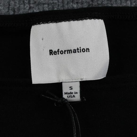 Reformation Dress Women Small Mayve Knit Mini Black Minimalist Quiet Luxury Chic - Picture 10 of 14